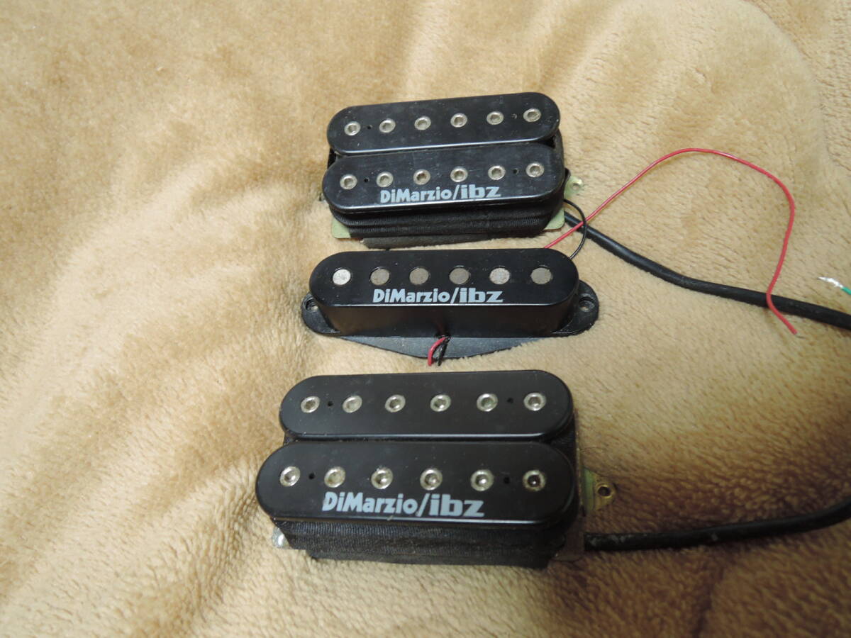 Ibanez by Dimarzio IHWRN1R ISCR1 IHWRB1 HSH 3 piece set used present condition priority selling out ~!