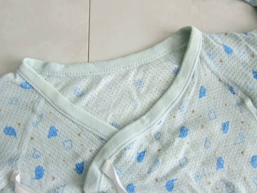 [ free shipping ] bell mezzo n cotton 100% mesh combi-coverall underwear 2 sheets light blue monster pattern 60 man inspection }bekimaH