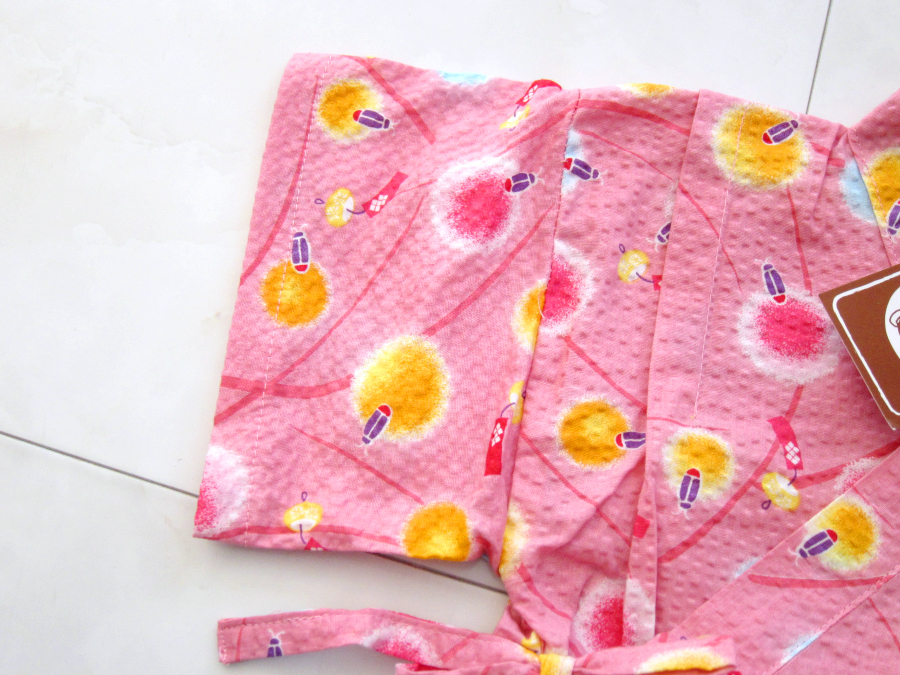 【新品タグ付】 95サイズ 日本製 甚平 ホタル 蛍 ピンク 女の子 綿100%　　　　　　　　　　　　　検≫ベキマJ_画像4