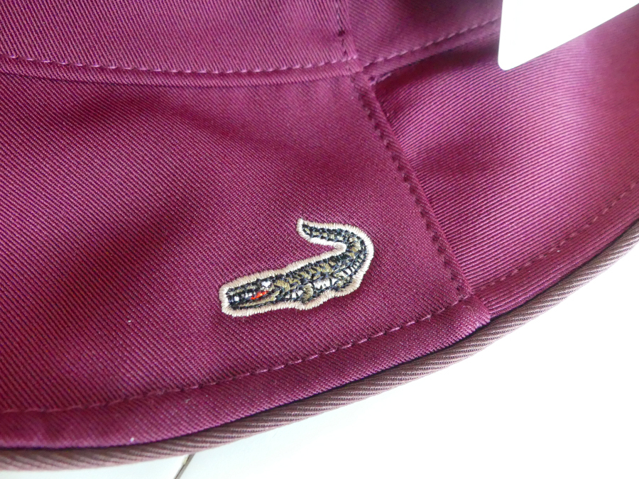 [ new goods tag attaching ] crocodile hat bru ton hat bucket hat hat wine red M lady's for women inspection } ref ko