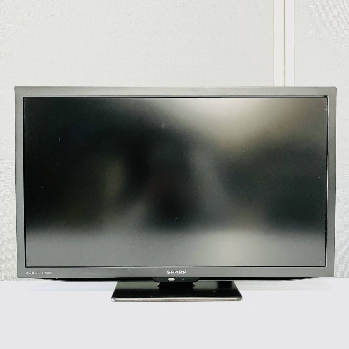 中古美品:シャープAQUOS22型フルハイビジョン液晶テレビ2T-C22DE-B 取説,元箱付き2022年製の画像4