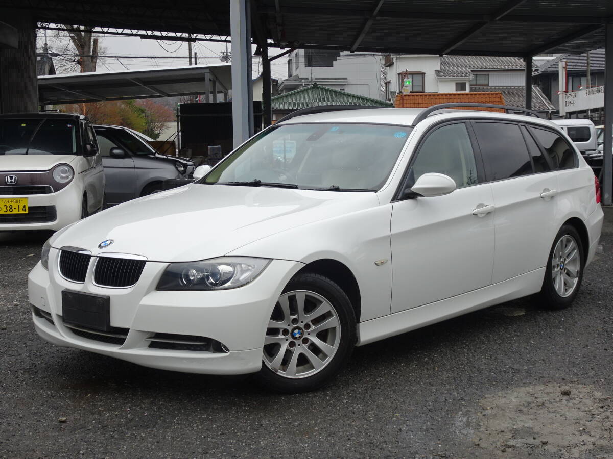 BMW*320iツーリング*検8/4迄*5万km台!*ハイラインPKG*革*HID*キーレス*ナビ*Bカメラ*DTV*CD*ETC*前PWシート/ヒーター*純AW*310403☆の画像1