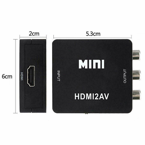 HDMI → AV コンポジット HDMI RCA変換アダプター コンバーター ODGN2-YZC021の画像3