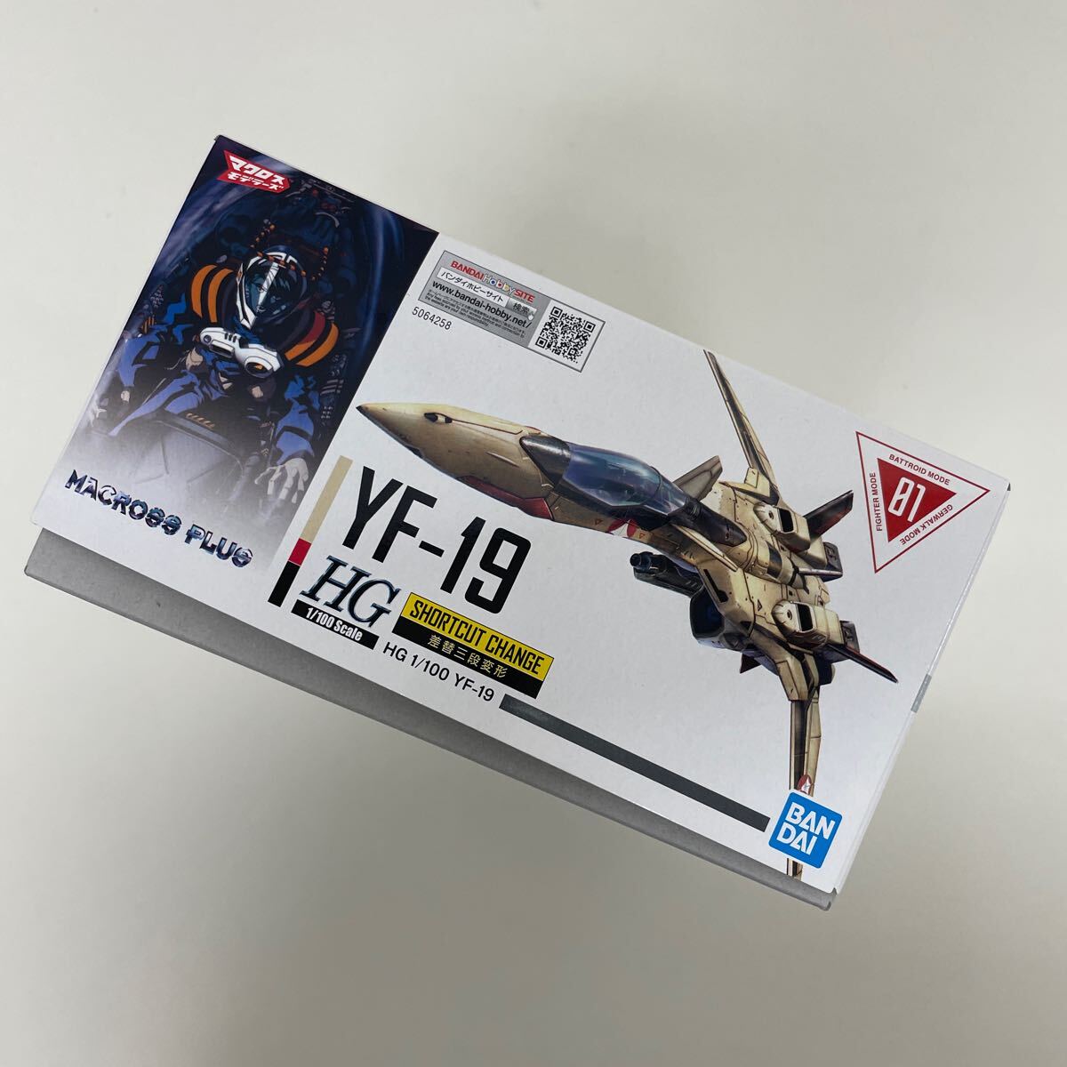 未組立 BANDAIバンダイ HG 1/100 HG YF-19 「マクロスプラス」 MACROSS プラモデル 240428T14の画像3