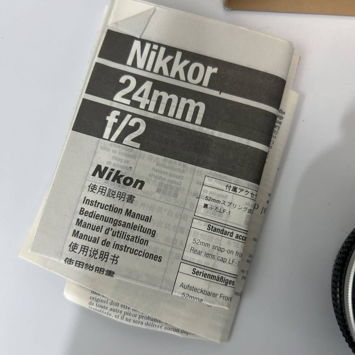 NIKKOR 24mm f/2 1:2 Nikon カメラレンズ 箱、ケース付き_画像2