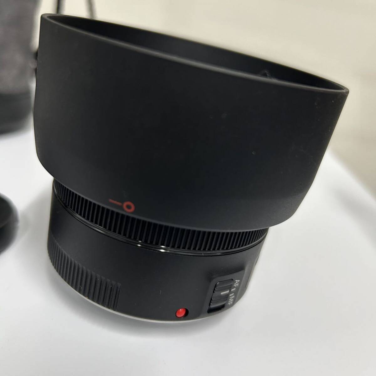 Canon EF レンズ 50mm 1:1.8 STM カメラレンズ ES-68 レンズフード ケース付きの画像8