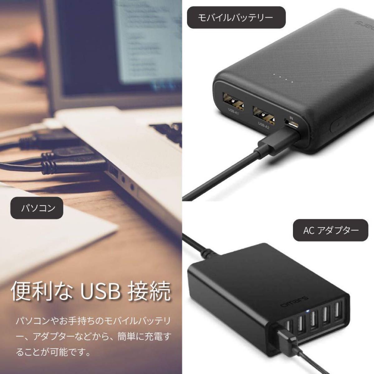 スマートウォッチ専用マグネット式 USB 充電器 Bip U/Bip U Pro