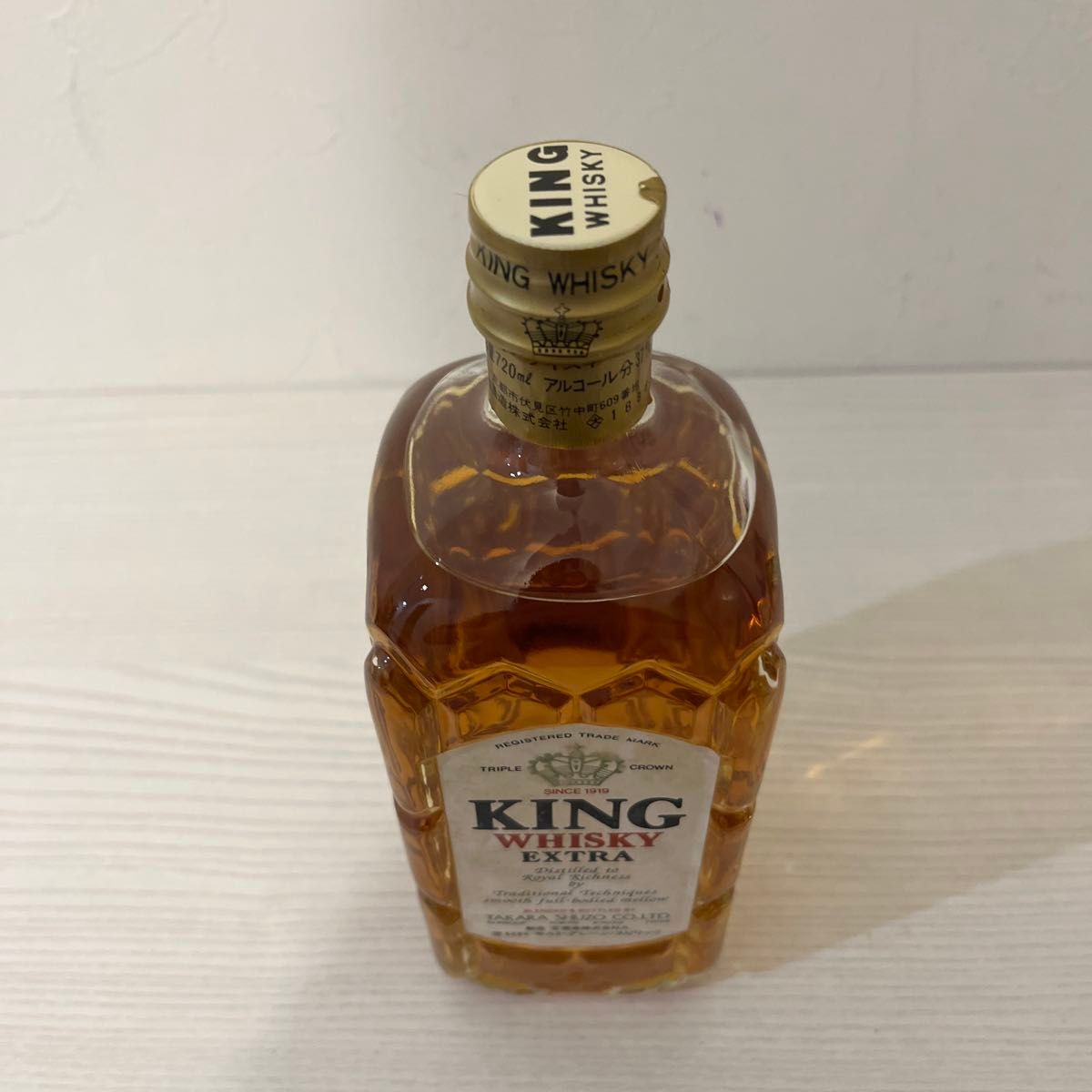 宝酒造　キングウイスキーエキストラ　2級表記　古酒　終売品　新品未開封　 角瓶　オールドボトル　白河