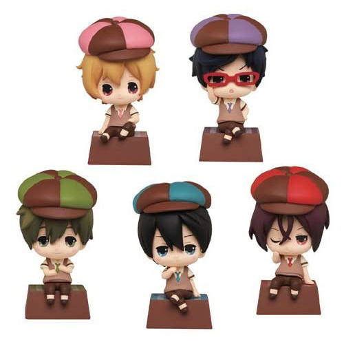 在庫一掃☆タイトーくじ Free! Bitter chocolate デフォルメフィギュア賞 全5種セット◆新品Ss_画像1