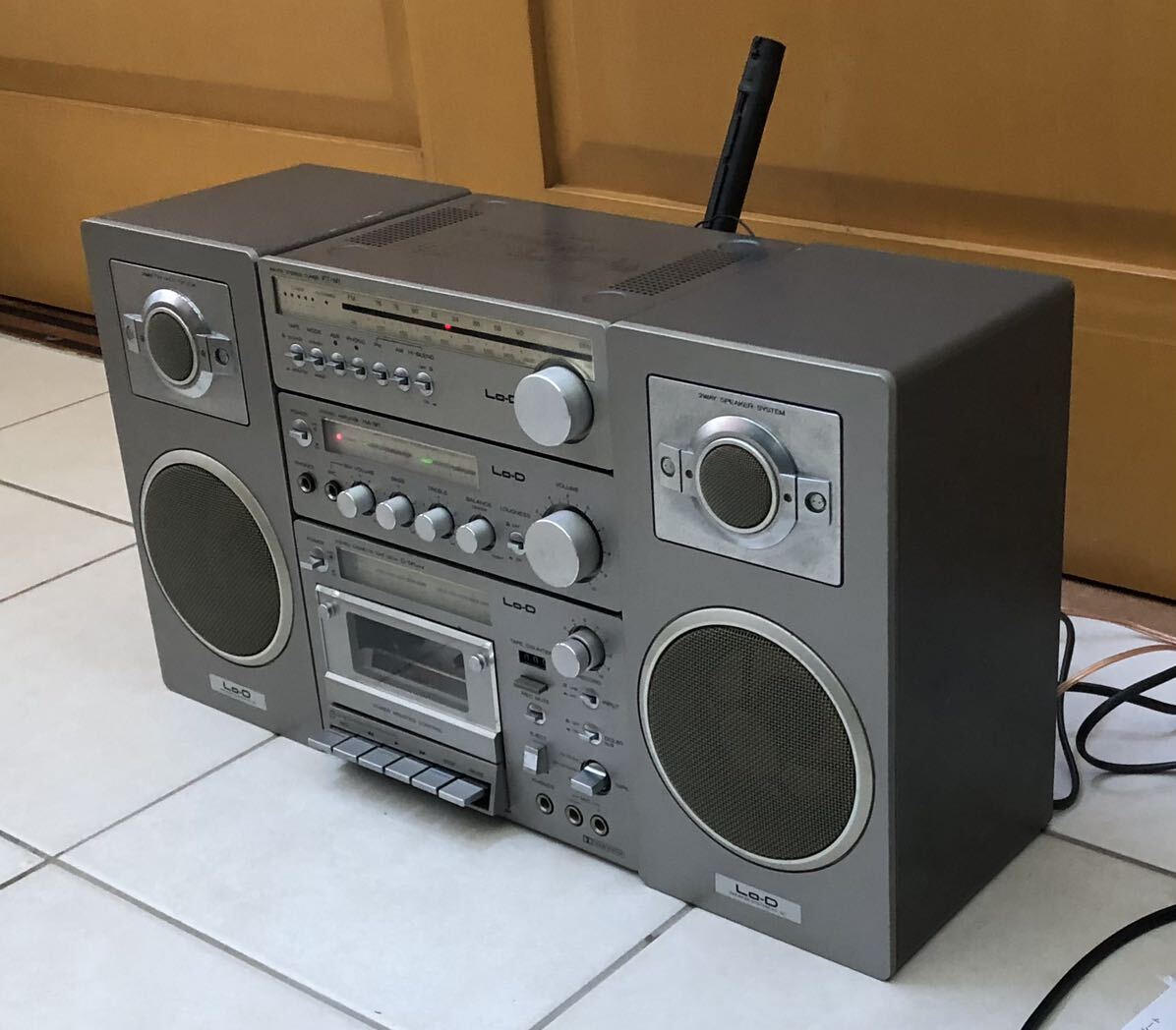 HITACHI Lo-D low ti mini component FT-M1 HA-M1 D-M1 MKII HS-M1 cassette deck amplifier tuner speaker set Showa Retro 