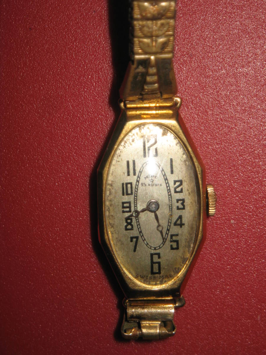  antique MIDOmido-18K purity hand winding wristwatch 