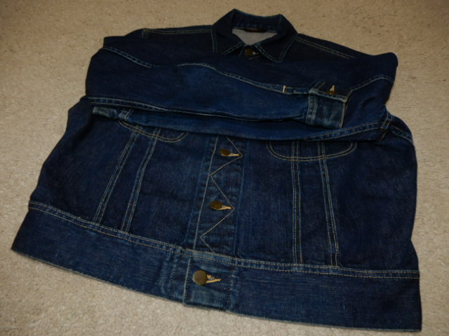 極上 SPECIAL 50's Lee 101J 三角タグ BIG size 44ich 真紺 DENIM ビンテージ オリジナル ( リーバイス 大戦 506XX 507XX 501XX bigE 70505の画像9