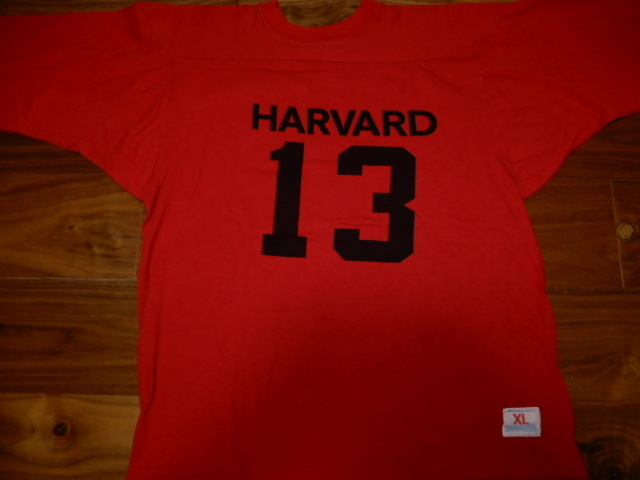 Special 70's 両面 【 黒 染み込み HARVARD 】 Champion FOOTBALL Tee XL ビンテージ オリジナル ( リーバイス チャンピオン REVERSE WEAVEの画像10