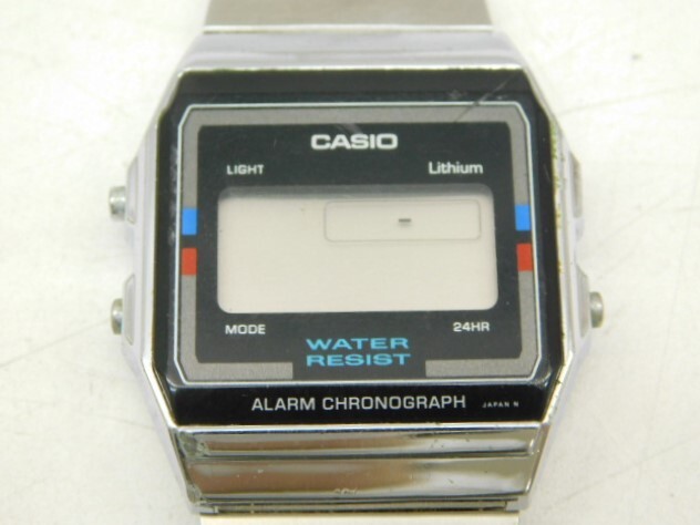 ★友1336 CASIO カシオ A156W デジタルウォッチ ALARM CHRONOGRAPH メンズ 腕時計 ジャンク品 92403271の画像6