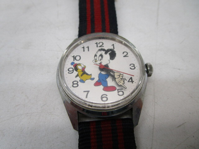 ★平1327 キャラクターウォッチ 2点まとめて 手巻き シチズン CITIZEN アンディーパンダ ANDY PANDA 2500/BUZZY the crew カラス 92403271の画像3