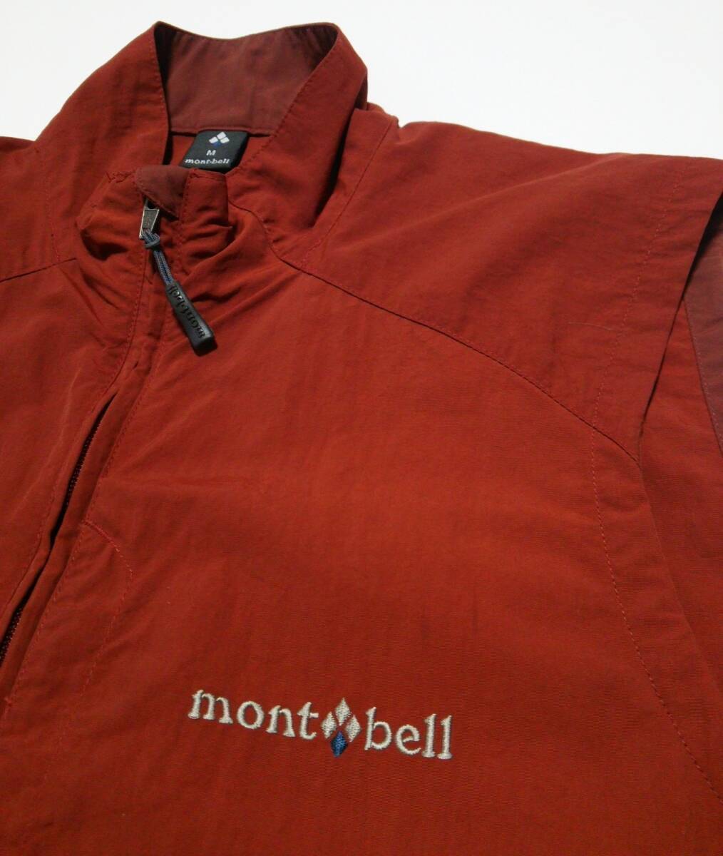 mont-bell モンベル O.D.ベスト ナイロンベスト トレッキングベスト ジレ ウインドベスト フルジップベスト プルオーバー ブルゾン メンズM_画像6