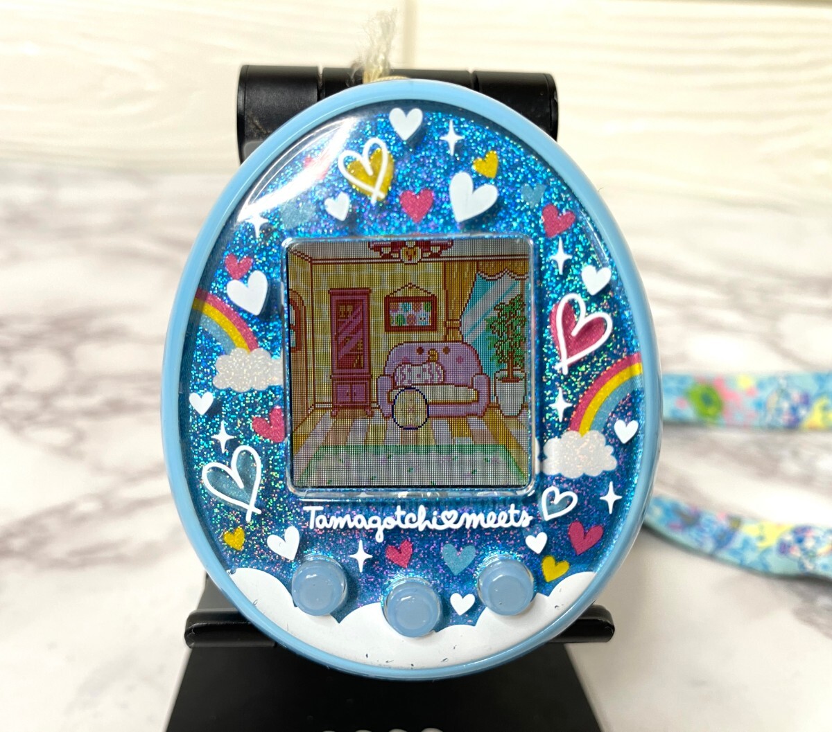 動作確認済み たまごっちみーつ メルヘンみーつVer ブルー たまごっち BANDAI バンダイ Tamagotchi meetsの画像5