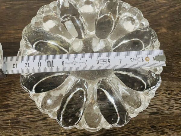 ドイツ製　ベルモンド社　キャンドルウォーマー　クリスタルガラス　キャンドルホルダー　キャンドルスタンド　直径約13×6.3㎝_画像9
