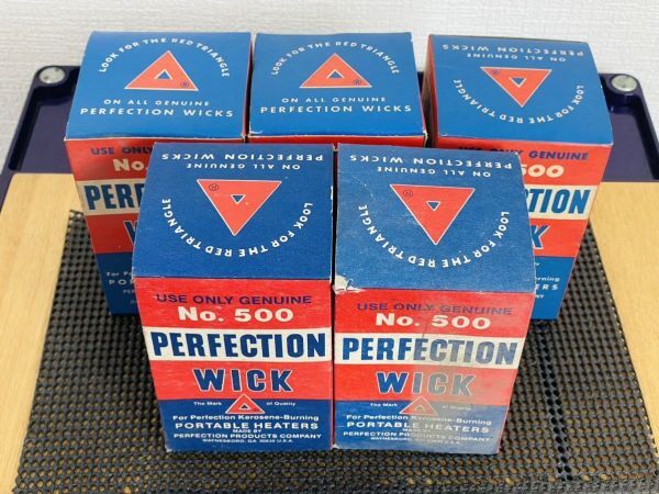 【正規純正品】芯新品 パーフェクション 替芯　替え芯PERFECTION NO.500 WICK 芯 ★石油ストーブ ラスト3個　デッドストック 長期保管_画像1