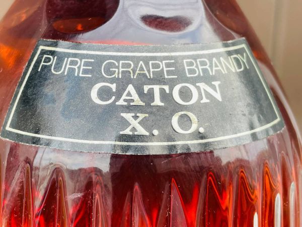  brandy ka ton XO PURE GRAPE BRANDY CATON / unopened long-term keeping goods dark place storage middle ( tube Z-41)