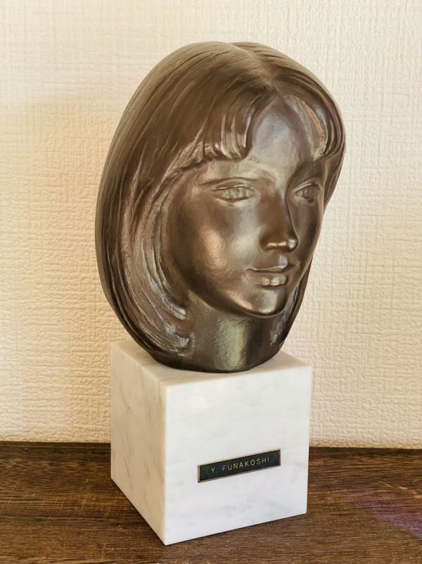 Yahoo!オークション - 美品 舟越保武 【K嬢】ブロンズ彫刻像 Yahoo!オークション - 美品 舟越保武 【K嬢】ブロンズ彫刻像