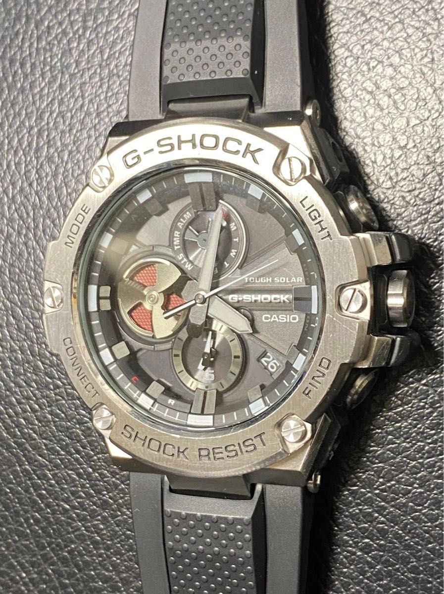 極美品　カシオ G-SHOCK タフソーラー GST-B100-1AJF 腕時計　メンズウォッチ　Gショック