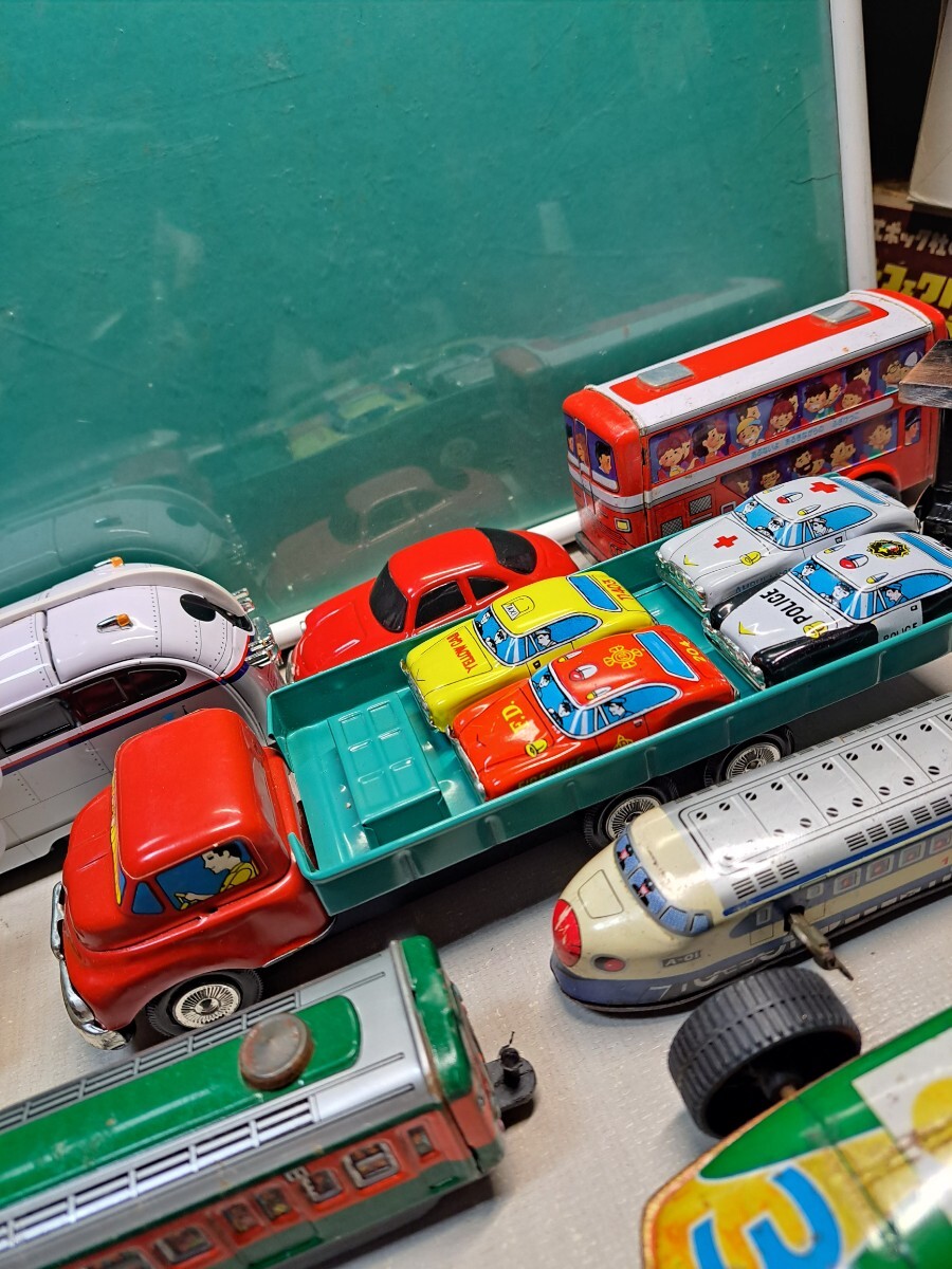 昭和レトロ ブリキおもちゃ ミッキーのバス キャリアカー電車 その他 11台セットの画像3