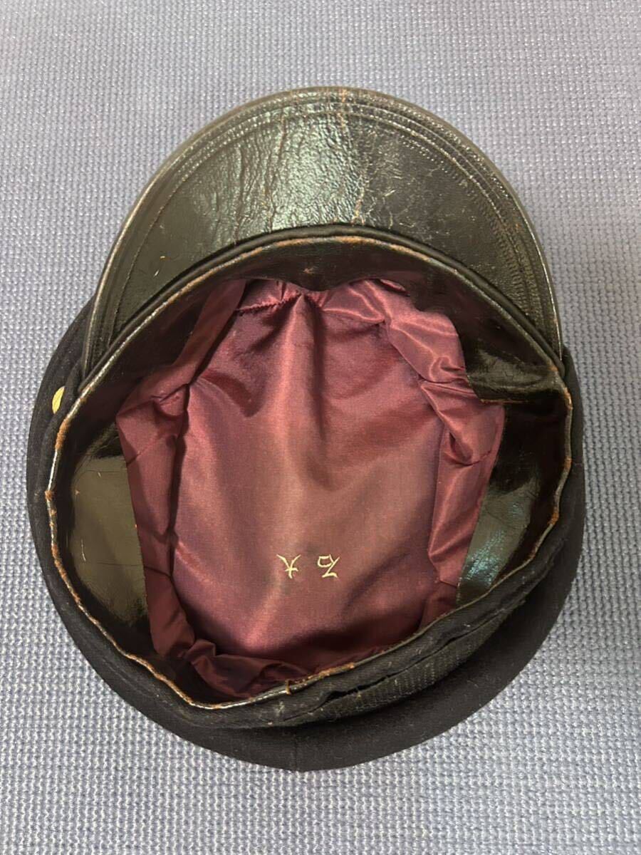海軍士官 軍帽 糸切り補修ありの画像4