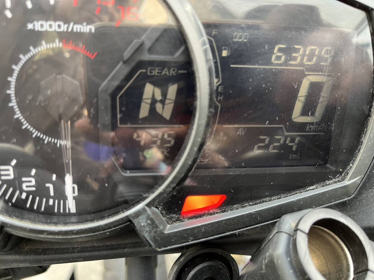 宮城 カワサキ Ninja250 6309km 事故車 EX250P-A14~ 低走行 現状渡し 売り切り 実動 修理ベース 書付き訳ありの画像6