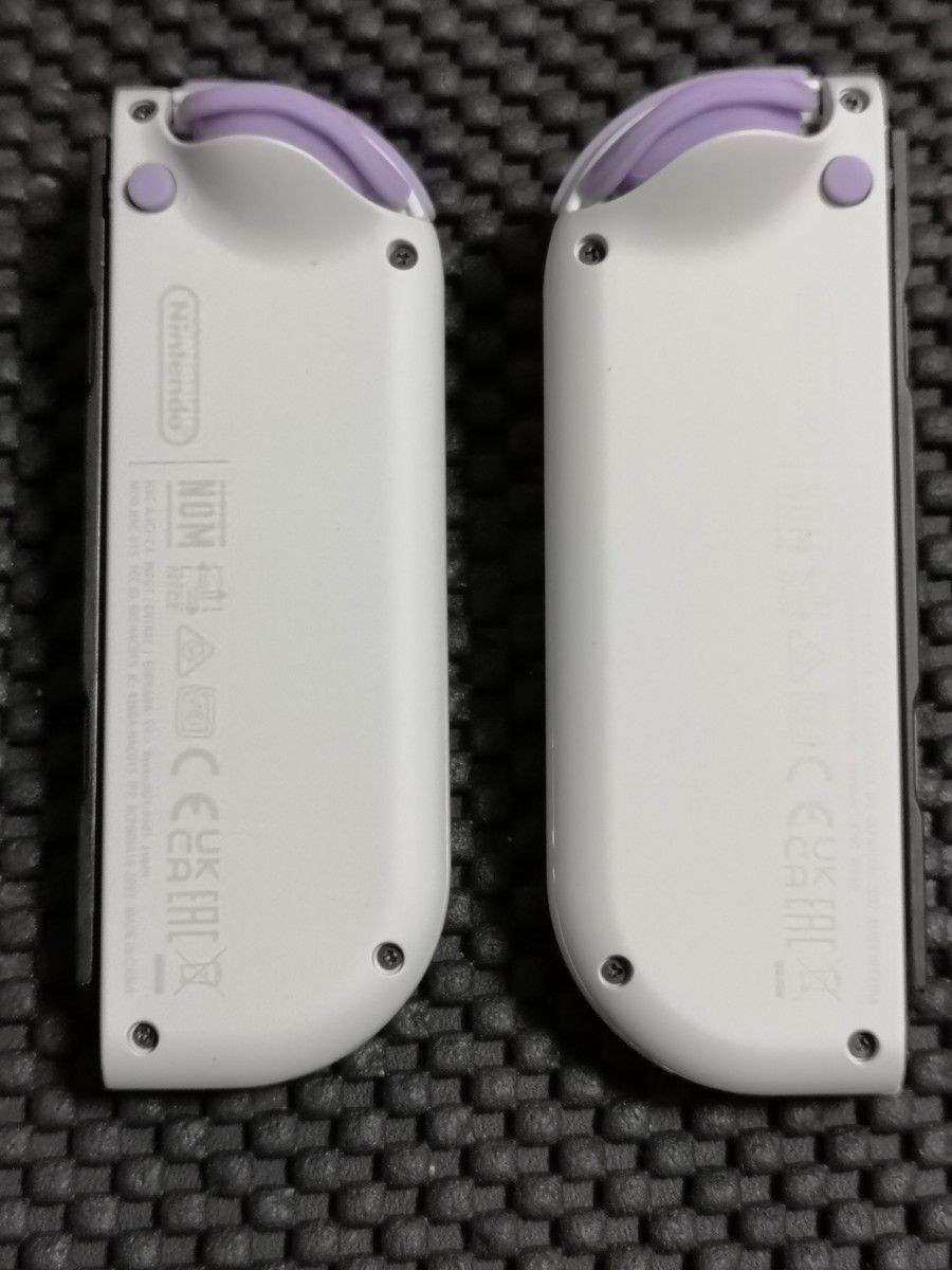 ジョイコン 左&右 (W×Pur-1) カスタム品【1週間保証有り!!】 Nintendo Switch ホワイト×ライトパープル