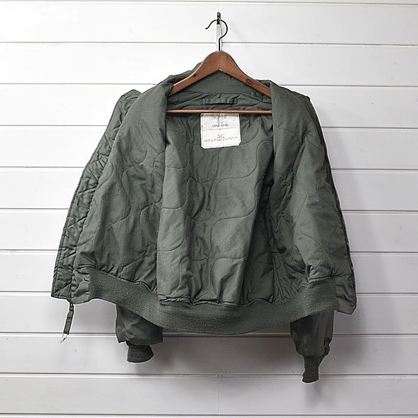 U.S.ARMY 米軍 CWU 45/P フライト ジャケット ワッペン 80s ISRATEX INC flyer's jacket L ミリタリー｜24d0453の画像3