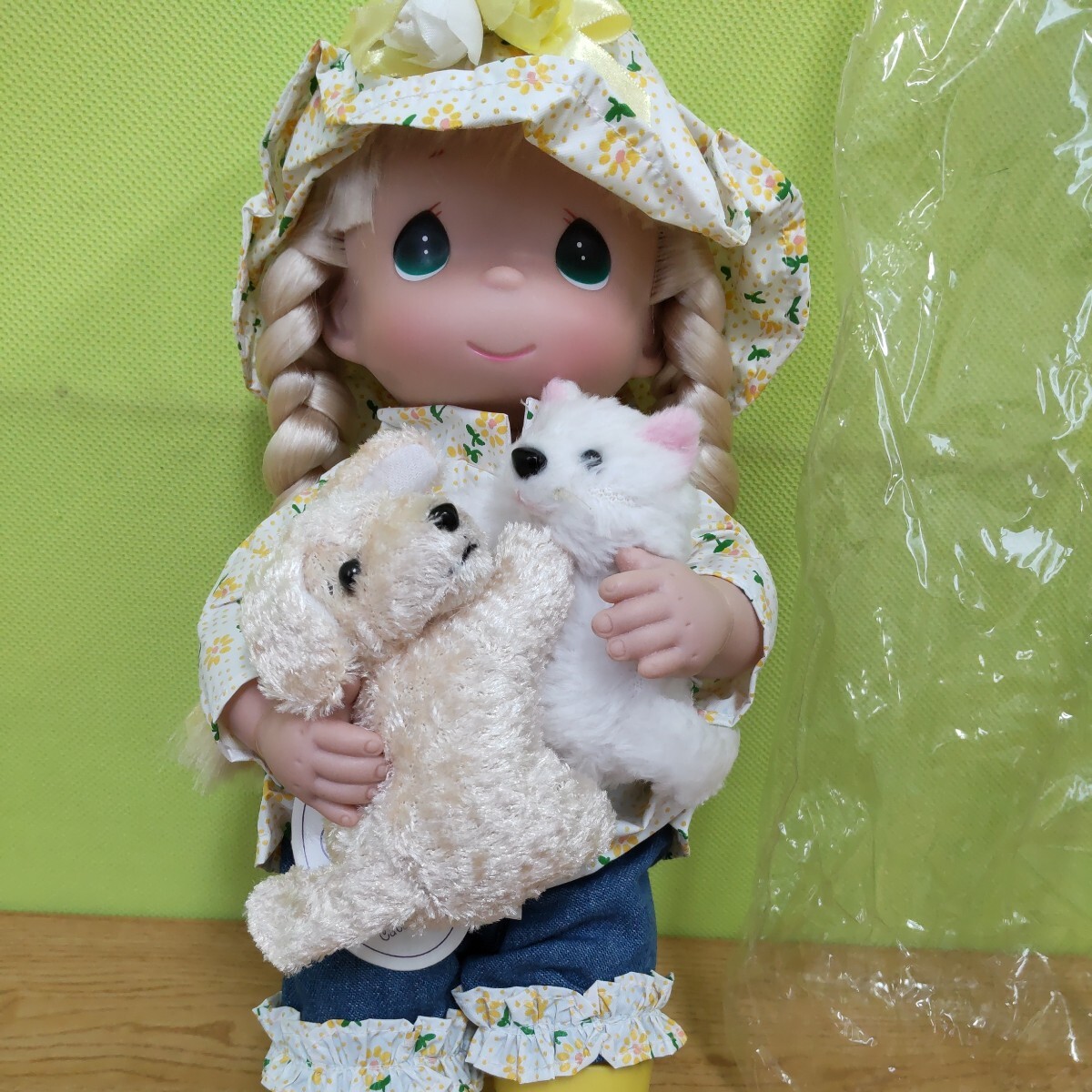 1円スタート おもちゃ 人形 The Doll Maker Precious Moments リンダ・リック雨の猫と犬 放出品 A-67の画像3