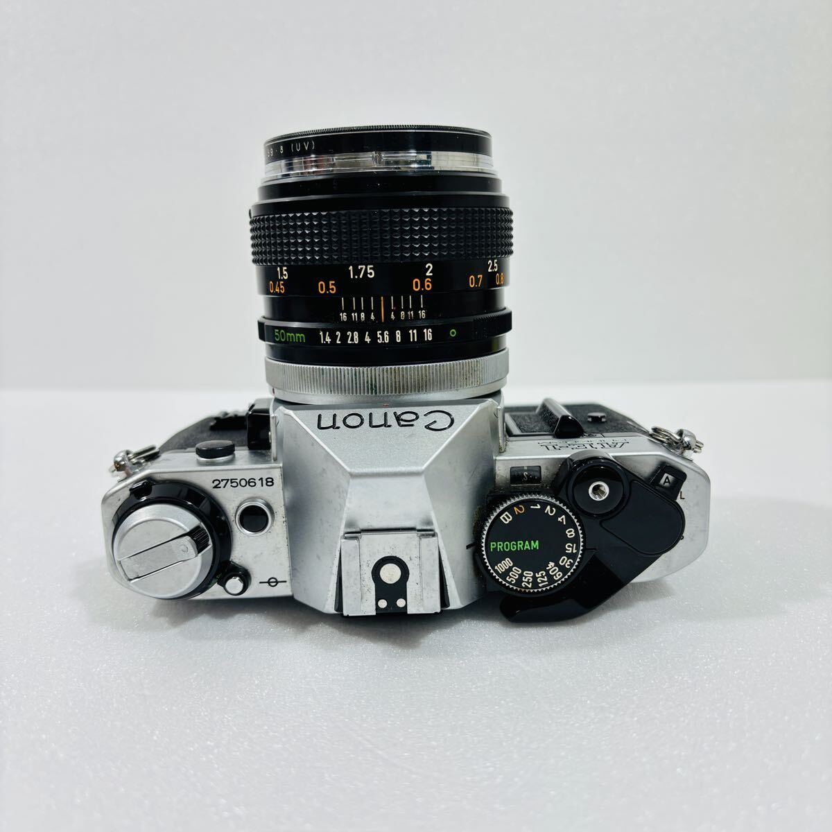 （11）Canon キャノン AE-1PROGRAM FD50ｍｍ 1:1.4 レンズ付き カメラ フィルム 動作未確認の画像3