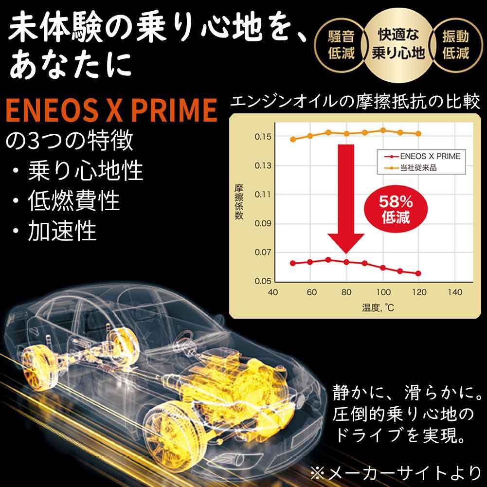 ENEOS X PRIME 5W-30 API:SP/RC ILSAC:GF-6A 20L缶 エンジンオイル ガソリン・ディーゼル兼用 モーターオイル 車 メンテナンス オイル交換_画像2