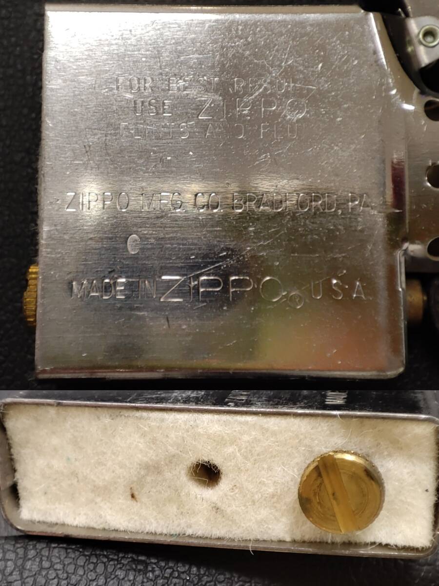 Zippo U.S. ARMY OKINAWA ジッポー 米軍 シルバカラー 沖縄 オイルライター 1992年製 火花確認済み 未使用保管品_画像10