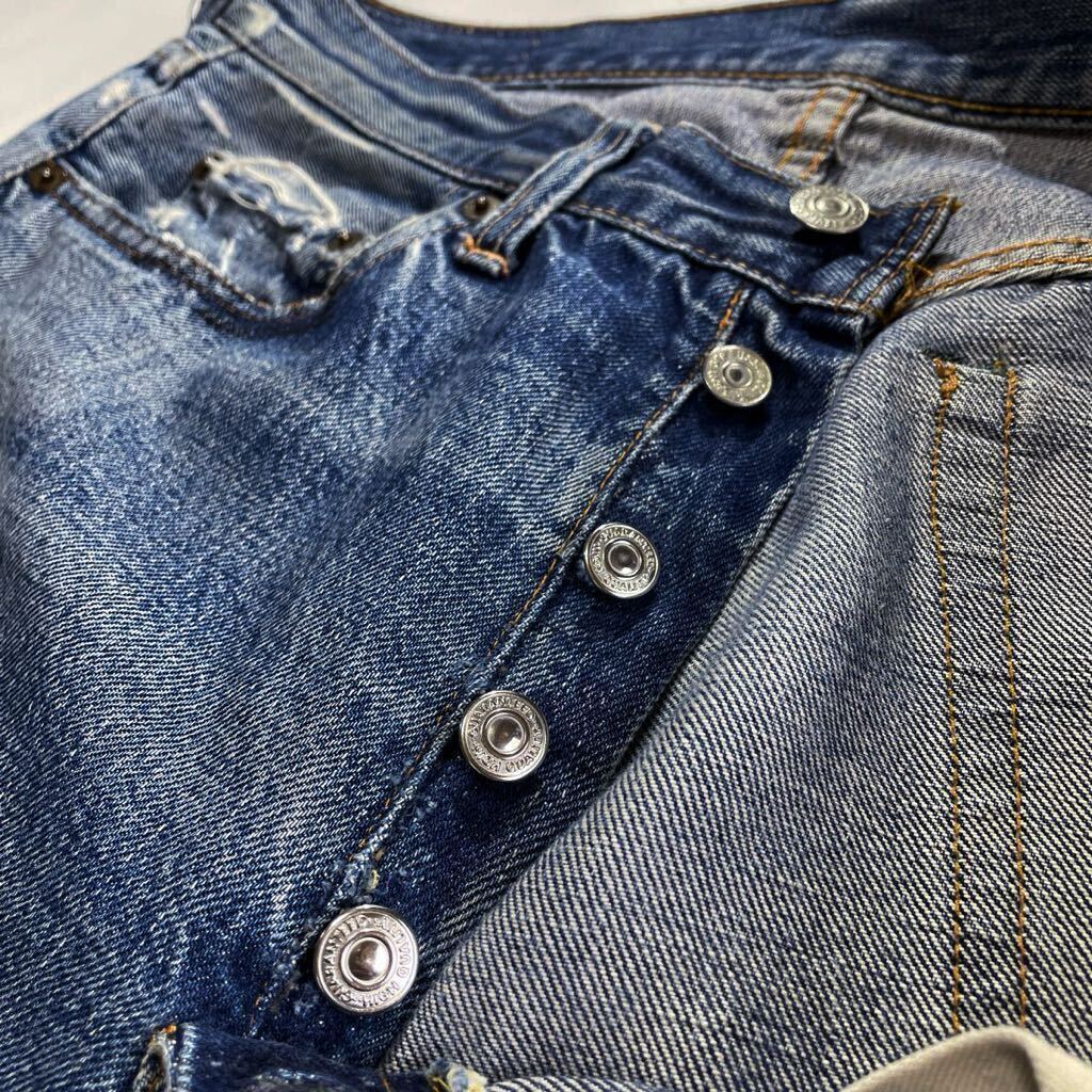 ビッグE♪ゴールデンサイズ 60s USA製 LEVIS 501 オリジナル ビンテージ リーバイス 501 BigE 綿糸 タイプ物 ヒゲの画像9