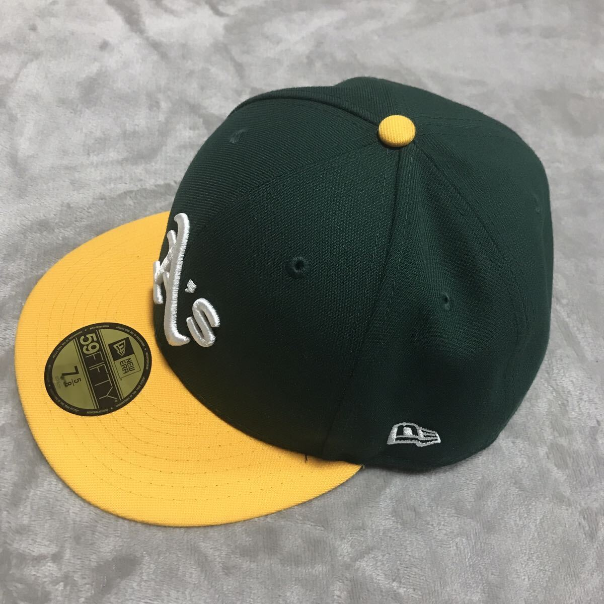 59FIFTY NEW ERA ニューエラ キャップ 帽子 MLB オークランド・アスレチックス 7 5/8 60.6cm_画像2