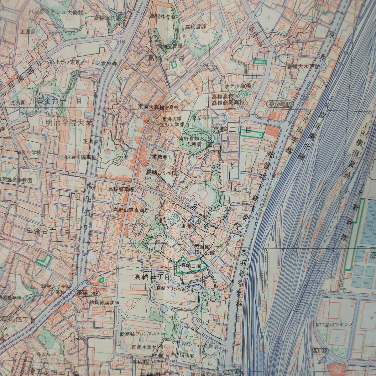 地形図 1万分の1●渋谷●平成元年発行●5色刷の画像5