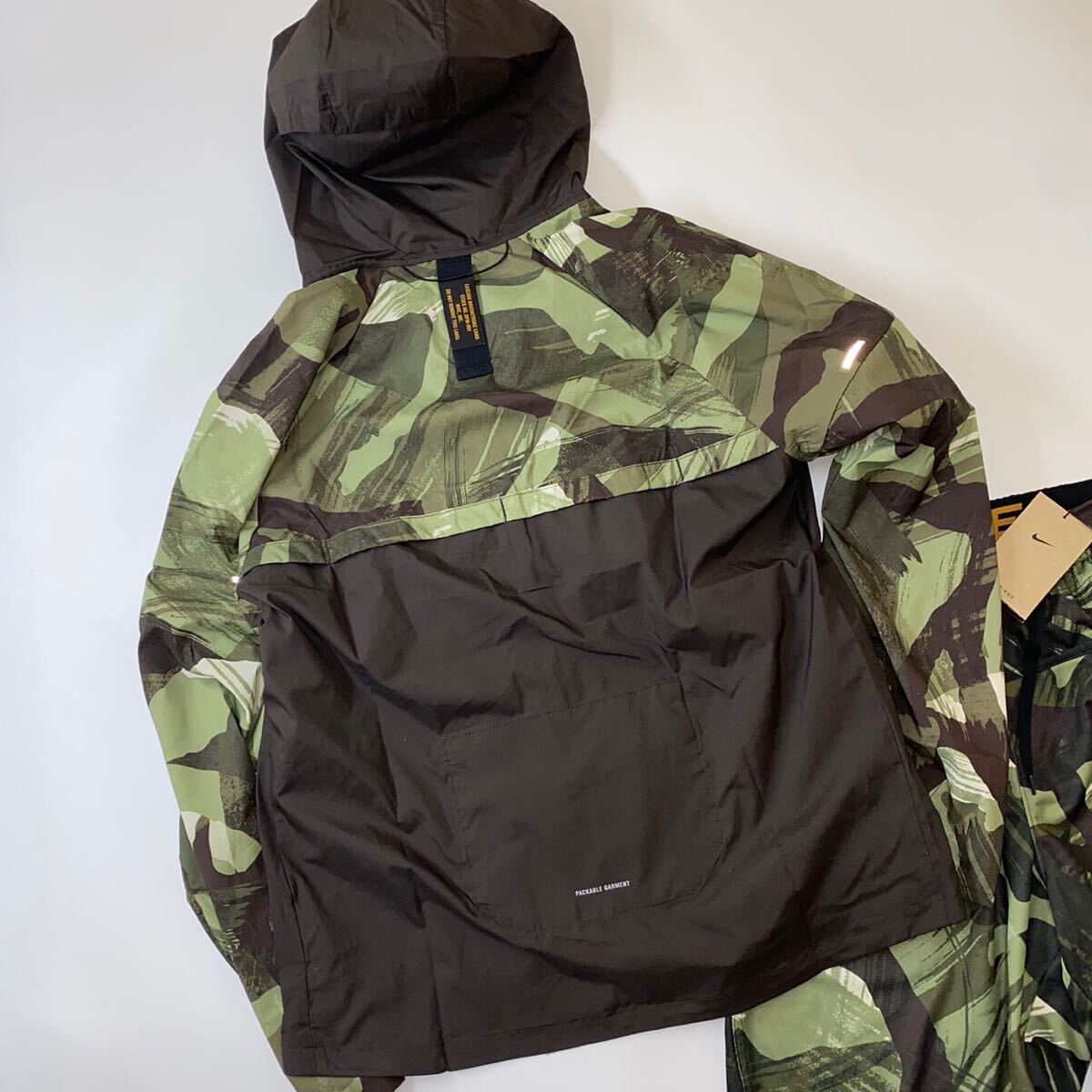 NIKE Nike running camouflage Dri fitu-bn jacket & short pants DV5200-386 FB7085-386 khaki M