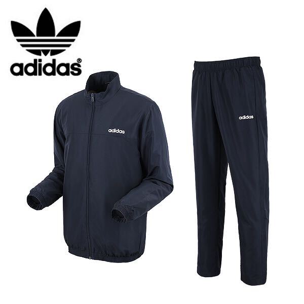 adidas アディダス ジャージ セットアップ上下セット DV2462 紺 O_画像1