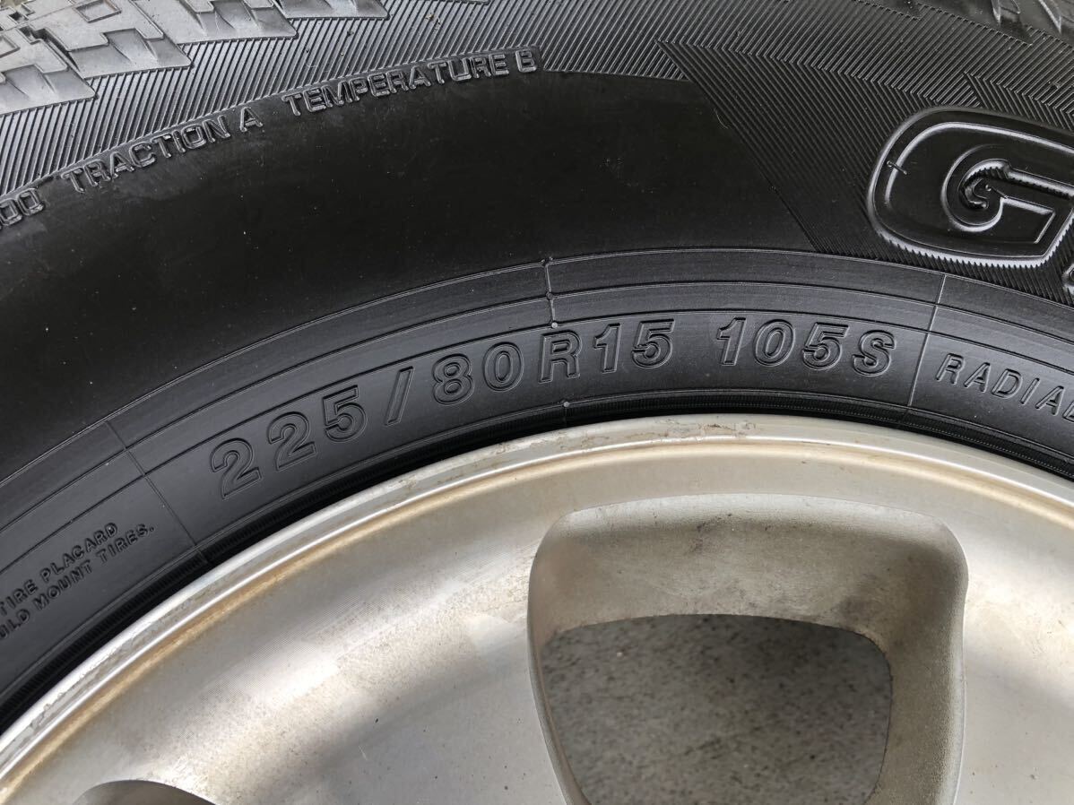 新潟発　21年製　ヨコハマ　YOKOHAMA GEOLANDAAR 225/80R15 15×6J 6穴　　　pcd139.7 180サイズ×4本　着払い_画像5