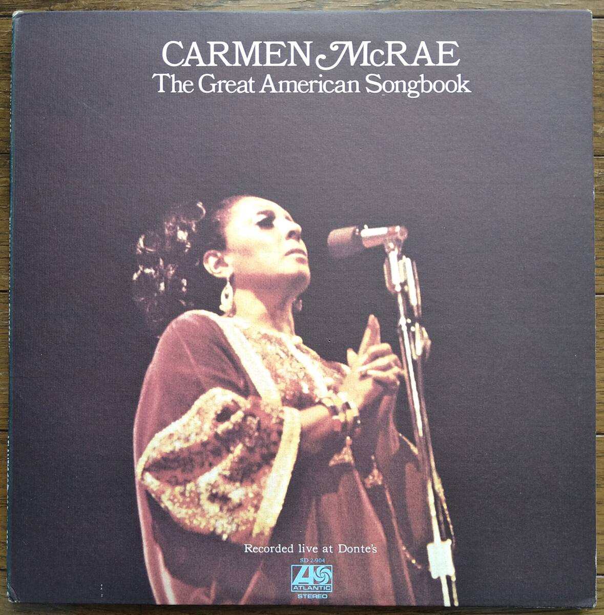 USオリジナル盤【Carmen McRae】 The Great American Songbook (Atlantic SD 2-904) Joe Pass, Jimmy Rowlesなどがバックを務めています！の画像1
