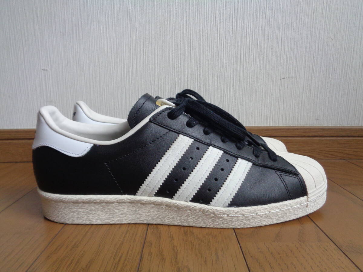極上 美品 アディダス スーパースター 80s ブラック レザー 極上 美品 アディダス スーパースター 80s ブラック レザー