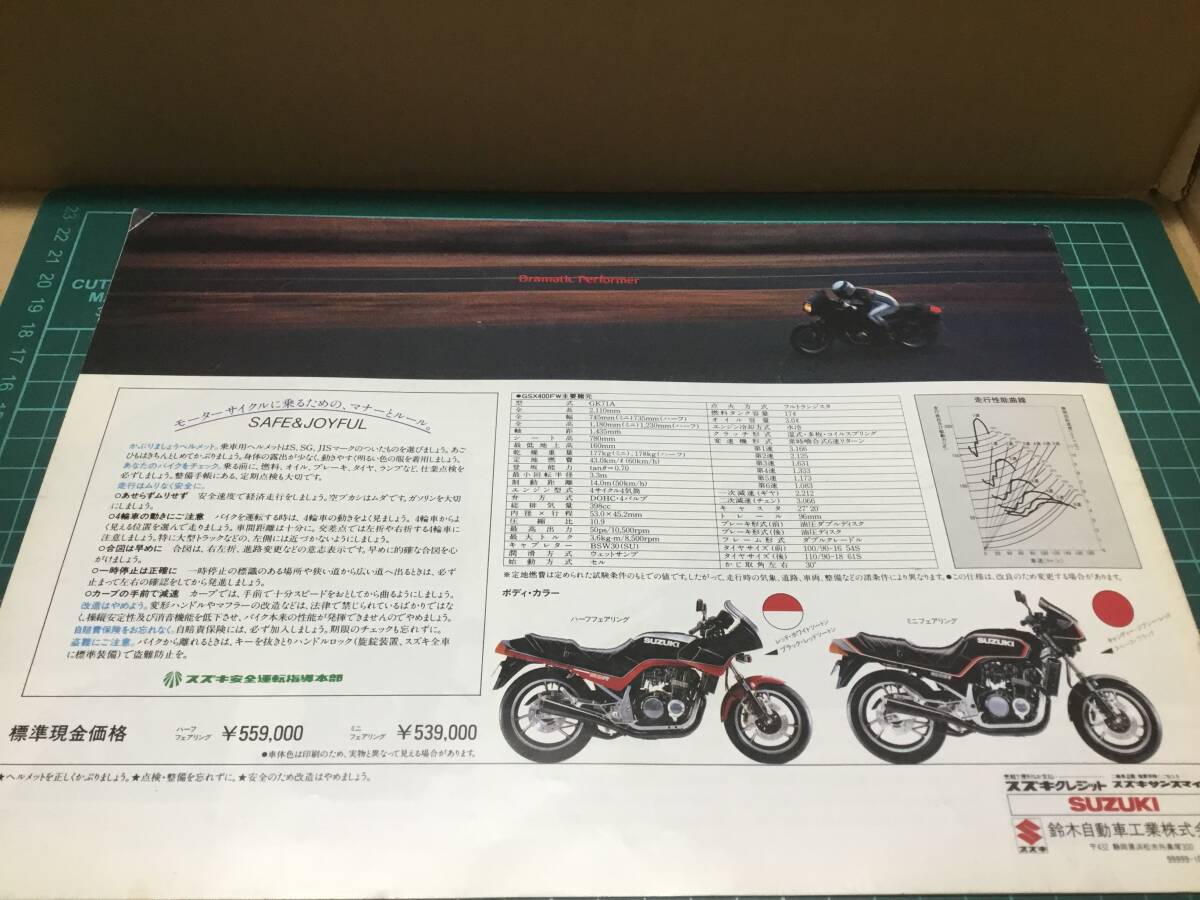 【バイクカタログ】SUZUKI スズキ GSX400FWの画像5