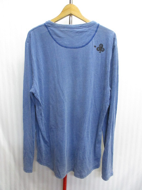 G-STAR RAW　ジースター　長袖カットソー　メンズXL LL　インディゴシャツ　ヘンリーネック長袖Tシャツ　ロンT　長袖シャツ　04052_画像5