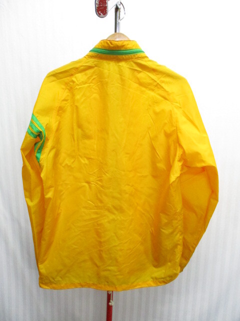  Adidas 80s Vintage нейлон джерси верх мужской O XL LL зеленый желтый ветровка to зеркальный . il спортивная куртка 04113