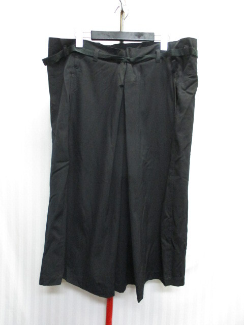 Ys ワイズ ヨウジヤマモト 90sヴィンテージ スカート 黒 ウエストリボンスカート SIZE M ブラックスカート 04163の画像1