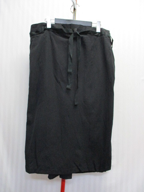 Ys ワイズ ヨウジヤマモト 90sヴィンテージ スカート 黒 ウエストリボンスカート SIZE M ブラックスカート 04163の画像2