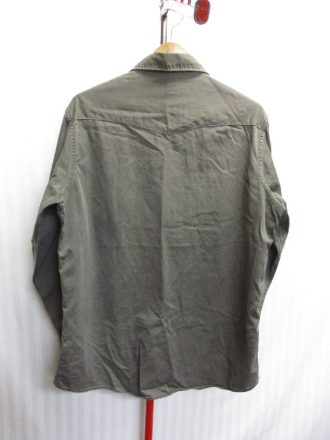 ユナイテッドアローズ×LEE リー ウエスタンシャツ メンズL ヴィンテージ復刻ワークシャツ ワークシャツジャケット ブルゾン 04163の画像3