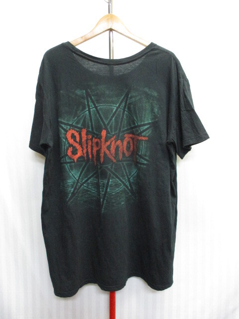 SLIP KNOT スリップノット Tシャツ メンズXL 黒 バンドTシャツ ロックTシャツ ミュージシャンTシャツ 半袖ティーシャツ 04233の画像6